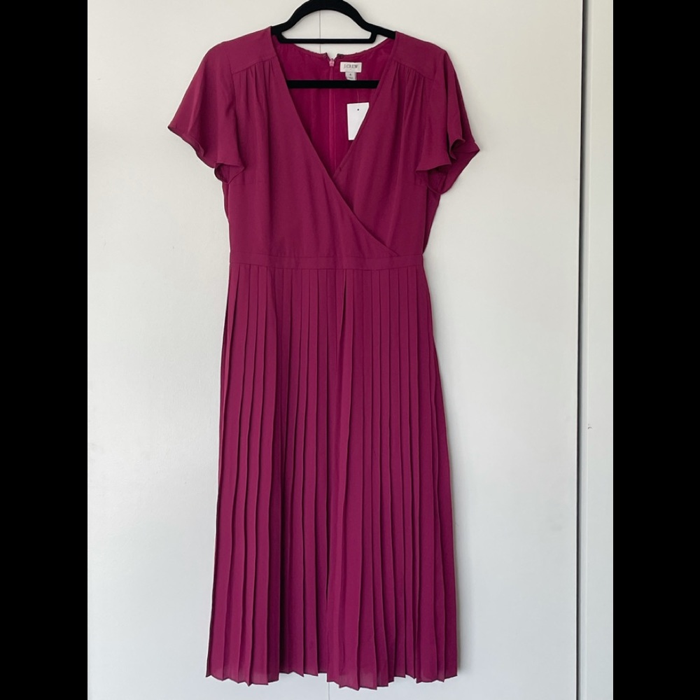Jcrew factory pleated midi dress. Never worn